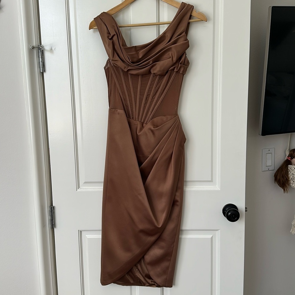 House of CB brown dress